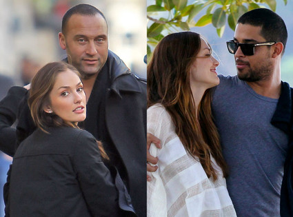 Minka Kelly, Wilmer Valderamma, Derek Jeter Minka Kelly, Wilmer Valderamma, Derek Jeter